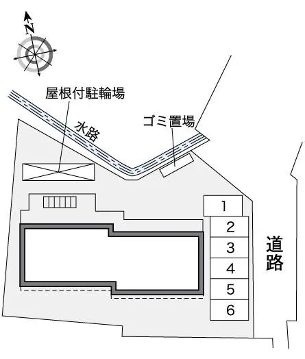 ★手数料０円★府中市四谷　月極駐車場（LP）